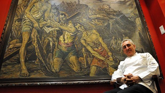 «Los pescadores del rio Tajo», de Gregorio Malagón, en el restaurante Adolfo