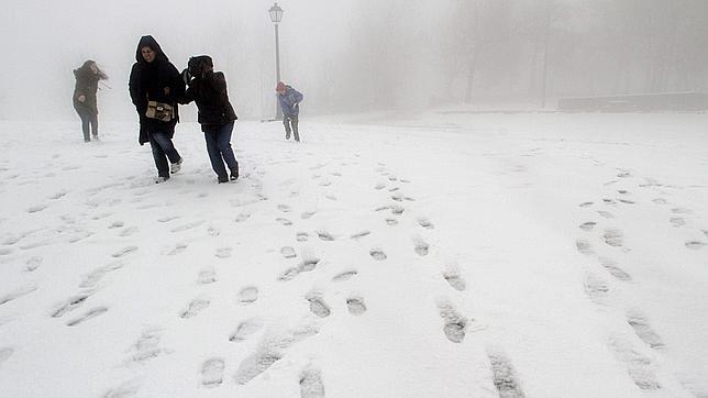 La nieve llega a Lugo... en mayo