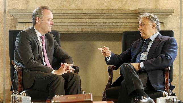 Zubin Mehta pide al Consell mantener el nivel artístico del Palau de les Arts