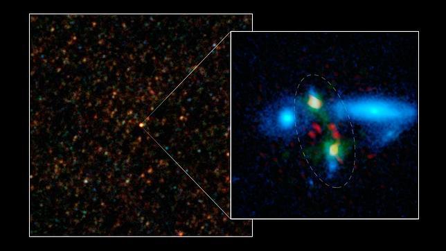 Descubren una colosal galaxia diez veces más grande que la Vía Láctea