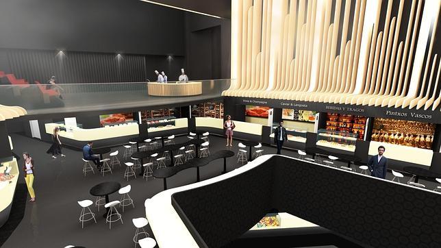 Recreación de cómo será el interior de Platea Madrid, en Goya