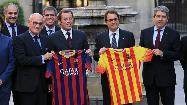 Artur Mas confía en que el Barça sea embajador de su proyecto soberanista