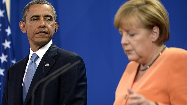 Merkel: «La caída del muro es algo que debemos a nuestros amigos estadounidenses»