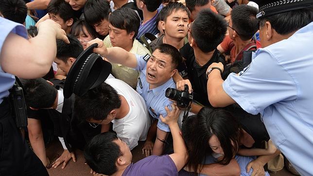 La visita de Beckham a China provoca cinco heridos por una estampida