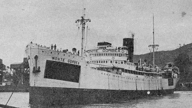 El Monte Gorbea, con 3.700 toneladas, se fue a pique cerca de Martinica