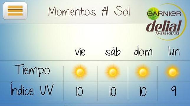 Una de las pantallas de la aplicación