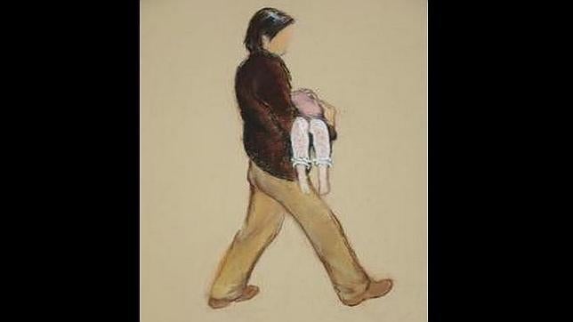 Dibujo encargado por los McCann del posible captor con la víctima