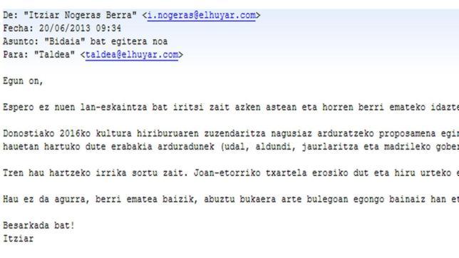 Bildu amaña el relevo en la dirección de San Sebastián 2016 y pone a una de los suyos