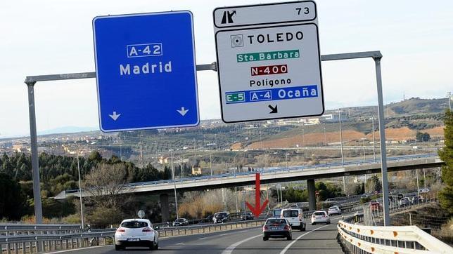 Subida de las Nieves, en la autovia A-42 (Toledo)