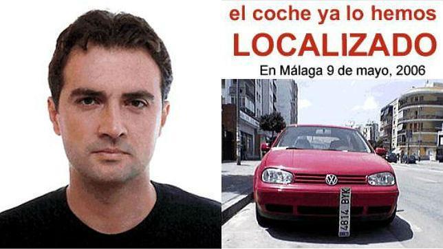 Imágenes de Jesús Francisco Caballero y su coche, de www.sosdesaparecidos.es