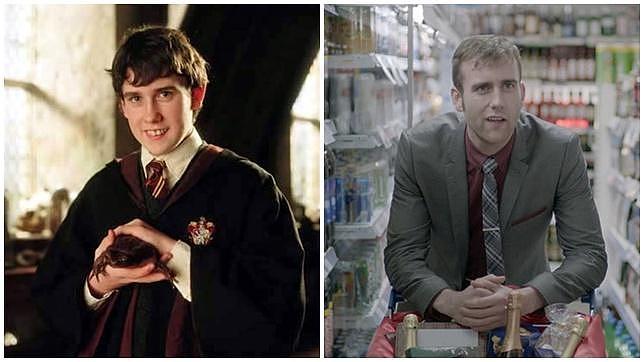 Matthew Lewis como Neville Longbottom (izquierda), y como Jamie en «The Syndicate»
