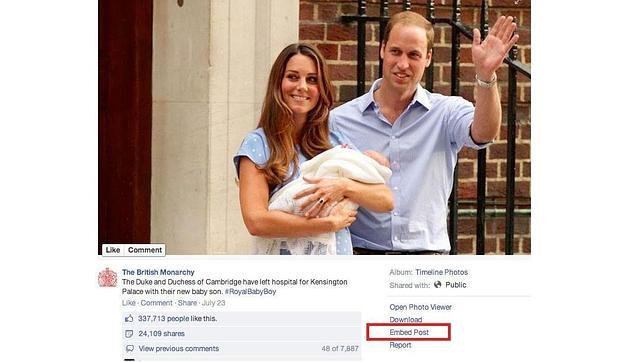 Facebook permite incrustar «posts» públicos
