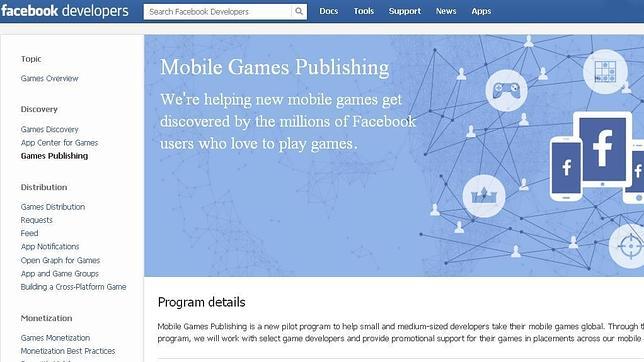 Facebook se convierte en editora de videojuegos con Mobile Games Publishing