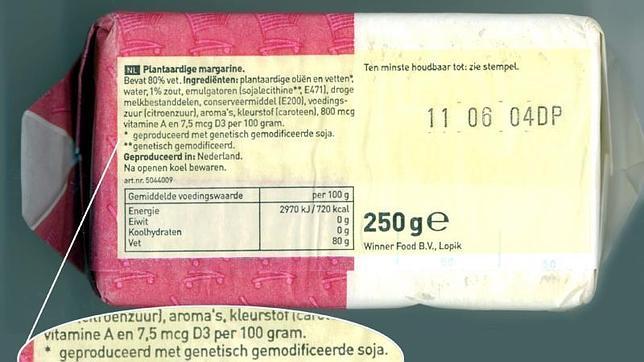 Etiquetado de un producto holandés