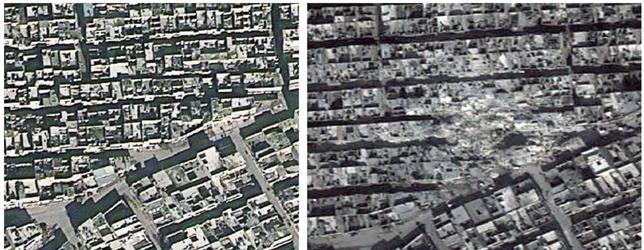 Alepo, antes y después de los combates