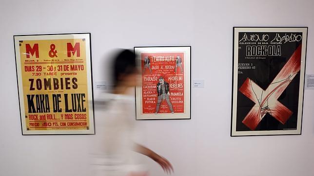 Aspecto de la exposición «El papel de la movida», en el Museo ABC