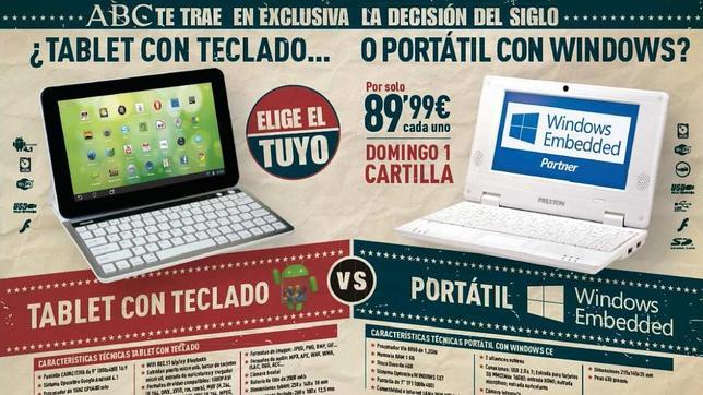 ¿Tablet o portátil? Elige el tuyo con ABC