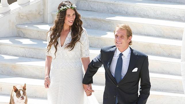 Andrea Casiraghi y Tatiana Santo Domingo, íntimo «sí, quiero» en Mónaco