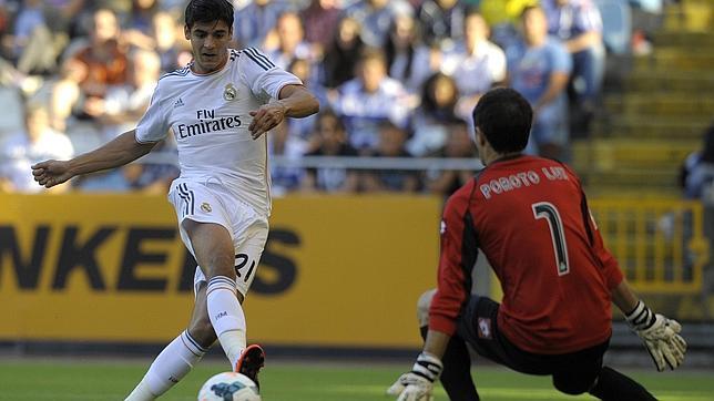 Morata, durante el trofeo Teresa Herrera