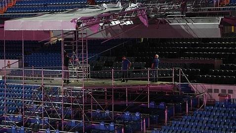 El Madrid desmonta el escenario preparado para presentar a Bale
