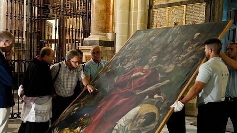 El Cabildo, fascinado con la restauración de «El Expolio»