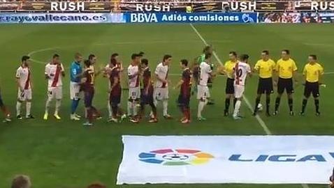 Baena le negó el saludo a Messi