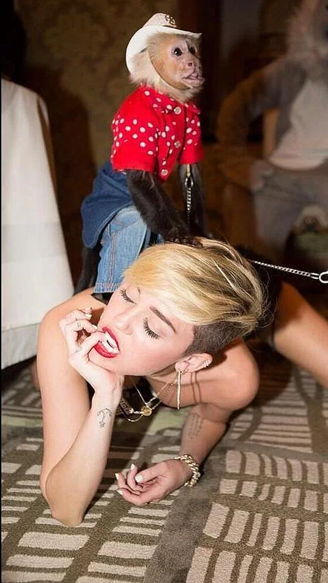 El peor «twerking» de Miley Cyrus tiene como protagonista a un mono