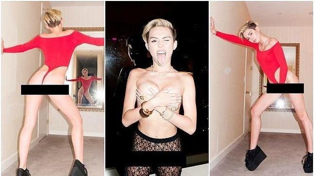 Miley Cyrus sorprende con nuevas fotos en actitudes pornográficas