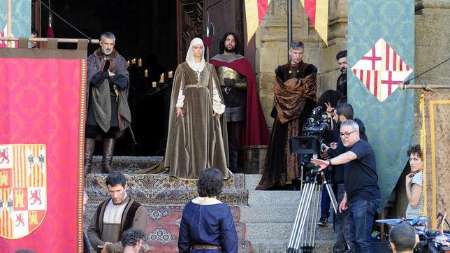 Las escenas de «Isabel» que rechazó Barcelona ya se graban en Plasencia