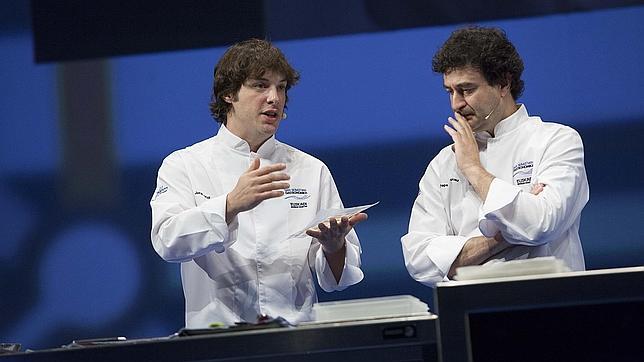Pepe Rodríguez y Jordi Cruz, en San Sebastián Gastronomika