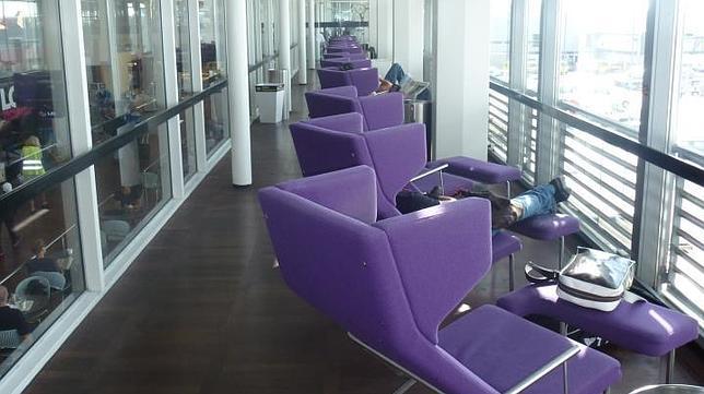 Antigua sala de fumadores reconvertida en un lugar donde descansar