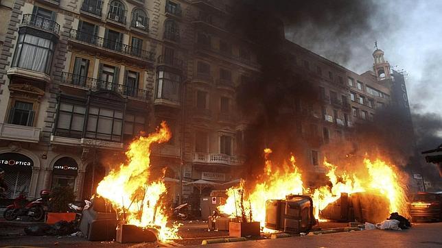 El 29-M, los incidentes «más graves» desde la II República