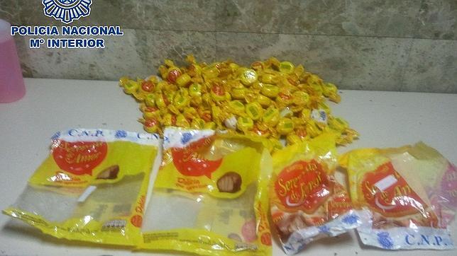 Bombones «rellenos» de cocaína