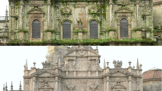 Zonas como la fachada de Azabachería ya han sido restauradas