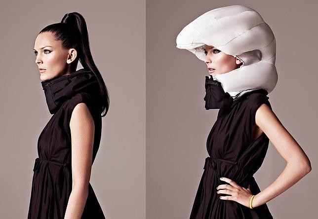 Un casco invisible para ciclistas que aparece solo cuando se necesita