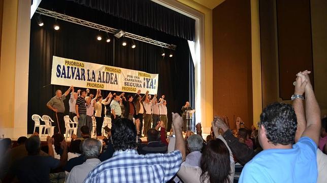 Los aldeanos, en pie de guerra contra «el olvido» de la carretera en los presupuestos