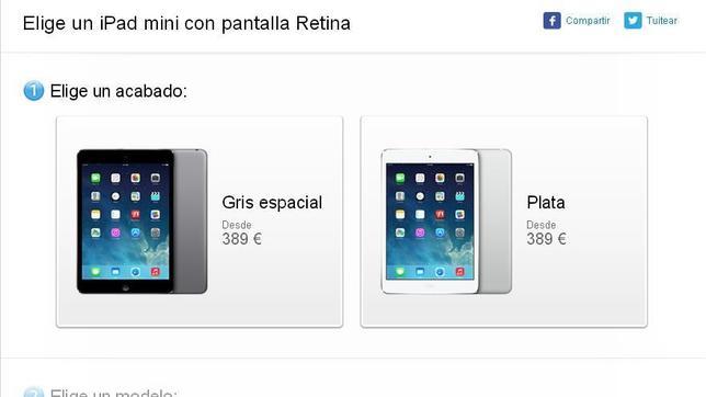 El iPad mini con Retina llega finalmente a la Apple Store