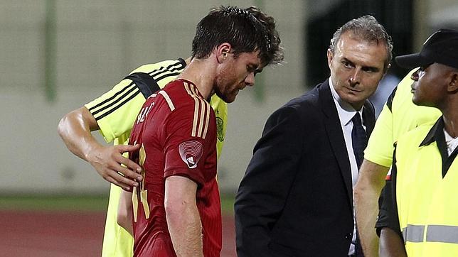 Xabi Alonso, el susto del partido