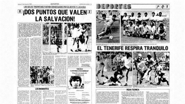 El «tongo» sirvió al Tenerife para evitar el descenso