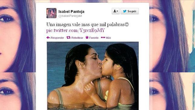Chabelita demuestra que no se lleva mal con su madre, Isabel Pantoja, en Twitter