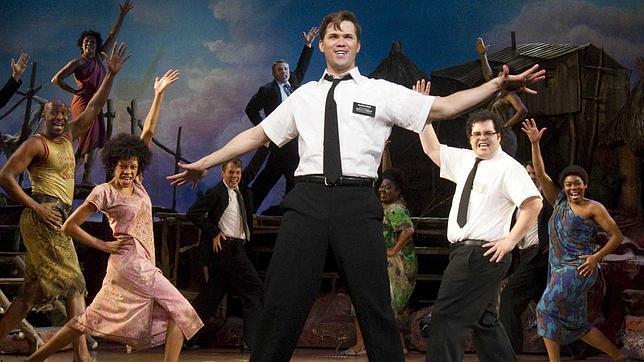 Un momento del musical The Book of Mormon