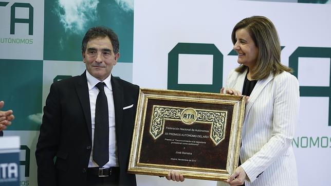José Barreira, premio ATA: «Hay que quitar el miedo a emprender»