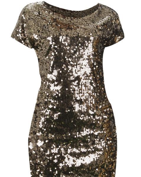 Minivestido de lentejuelas doradas de InSide