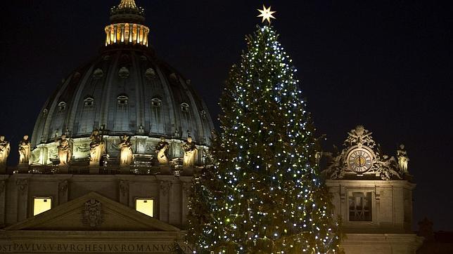 El Papa presenta el árbol de Navidad de la Plaza de San Pedro, un «abeto internacional»