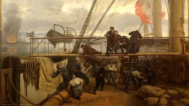 Los combates de la «Numancia», el primer acorazado que dio la vuelta al mundo