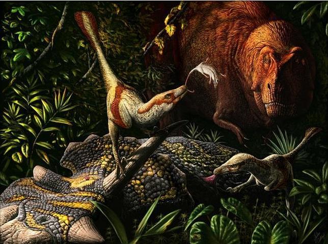 Descubren un nuevo dinosaurio raptor con plumas