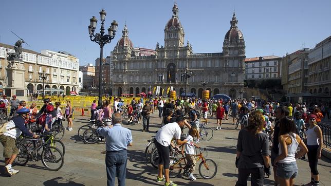 Plaza de María Pita, en el centro de la urbe coruñesa