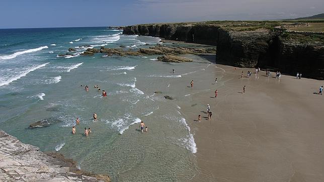Vista de la playa de Las Catedrales