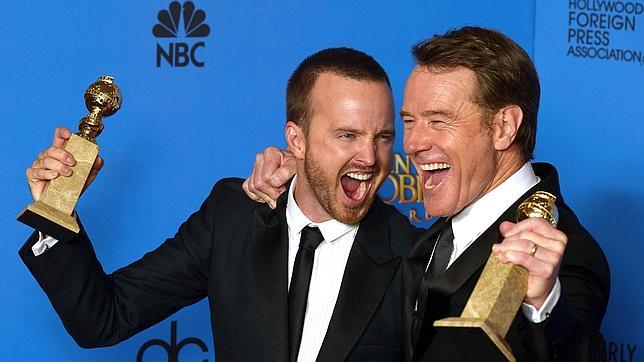 Aaron Paul (izquierda), con Bryan Cranston