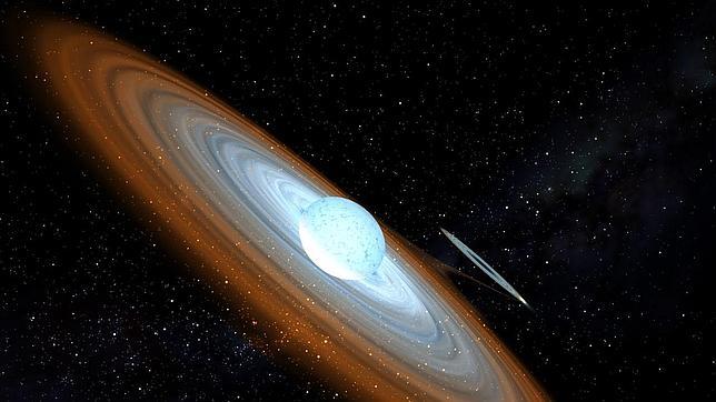 El primer agujero negro que orbita una estrella peonza